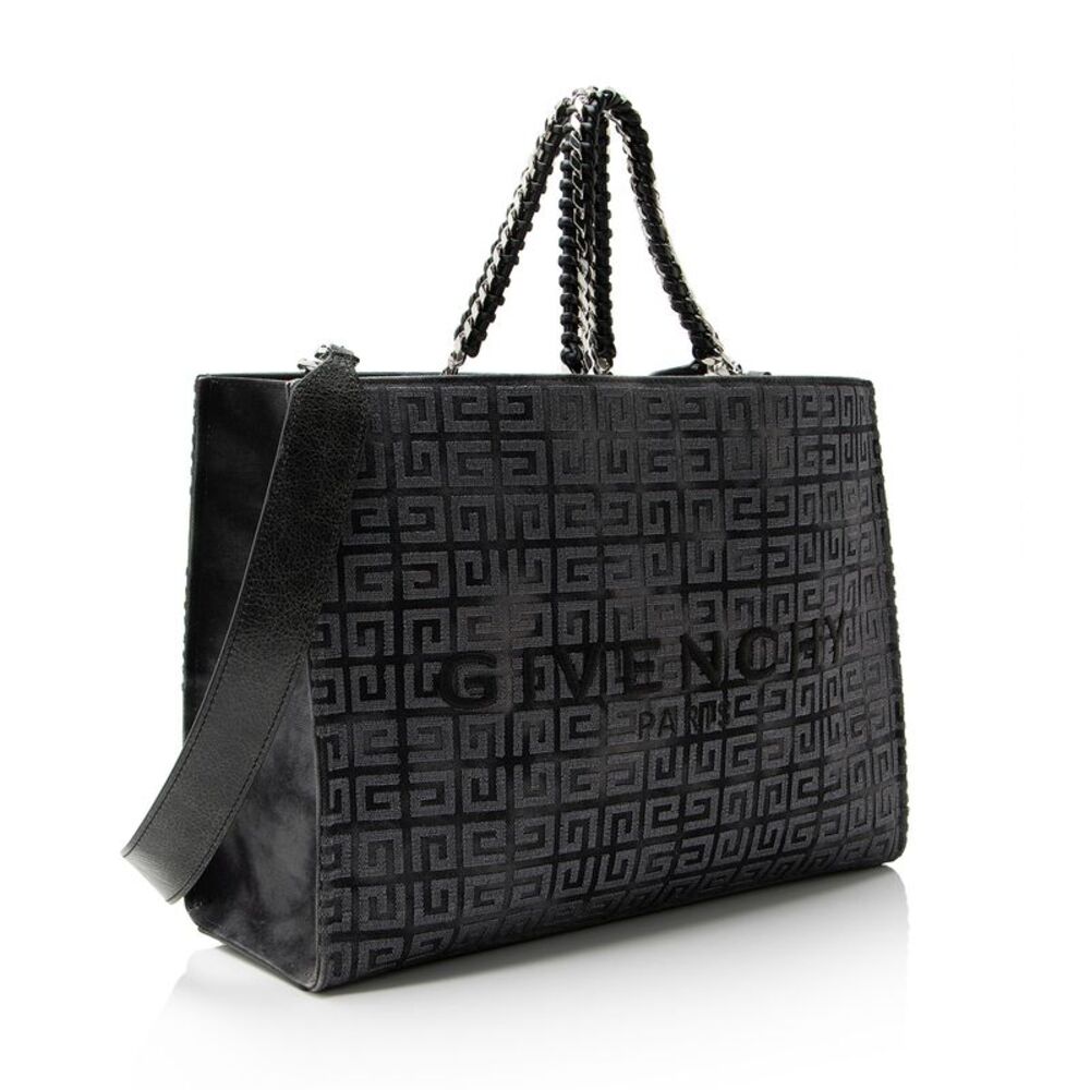 Givenchy 4G Embroidered Canvas Chain Medium G-Tote - Picture 2 of 12